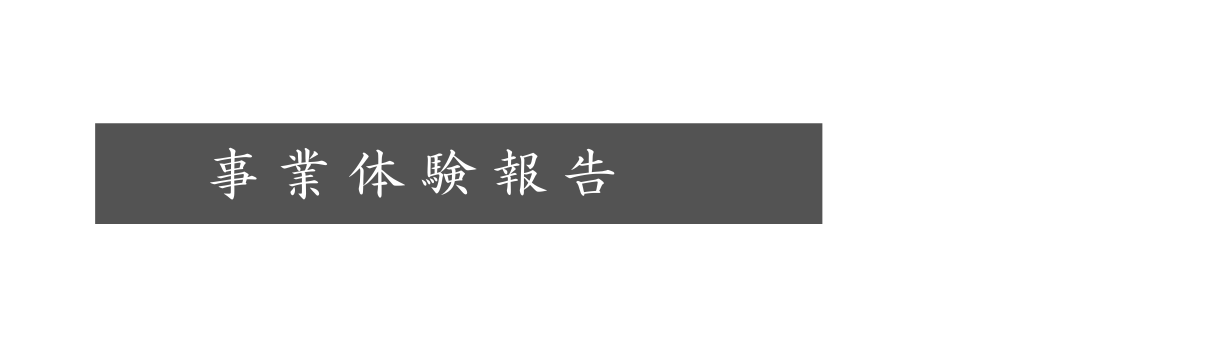 事業体験報告